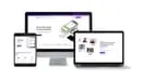 Bank Novo website on desktop, laptop, and tablet
