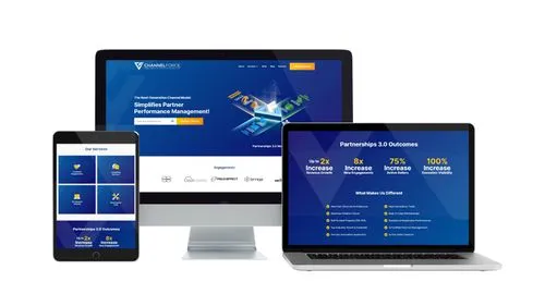Channel Force website on desktop, laptop, and tablet