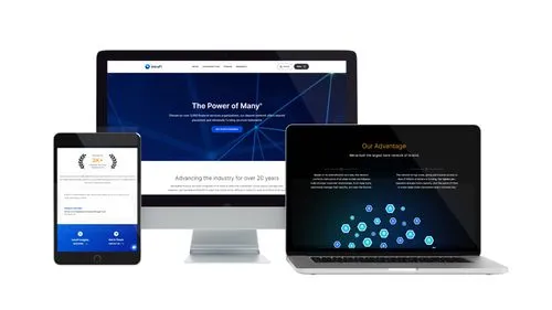 IntraFi website on desktop, laptop, and tablet