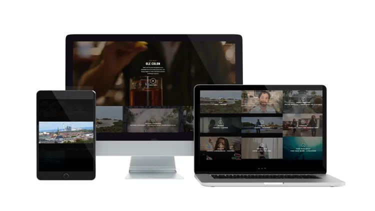 Jorge Colon website on desktop, laptop, and tablet