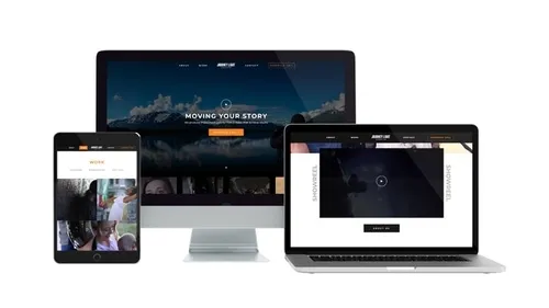 Journey Light Creative website on desktop, laptop, and tablet