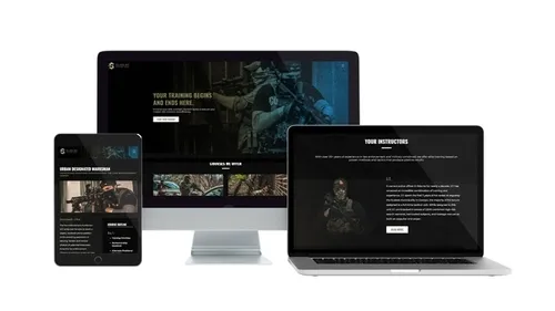 Silverlake Training website on desktop, laptop, and tablet