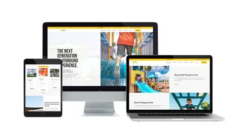 Zoom Recreation website on desktop, laptop, and tablet
